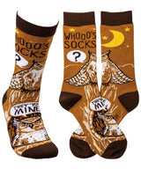PRIMITIVES BY KATHY‘WHOOOS SOCKS’ WITH OWL - Novelty Socks for Less
