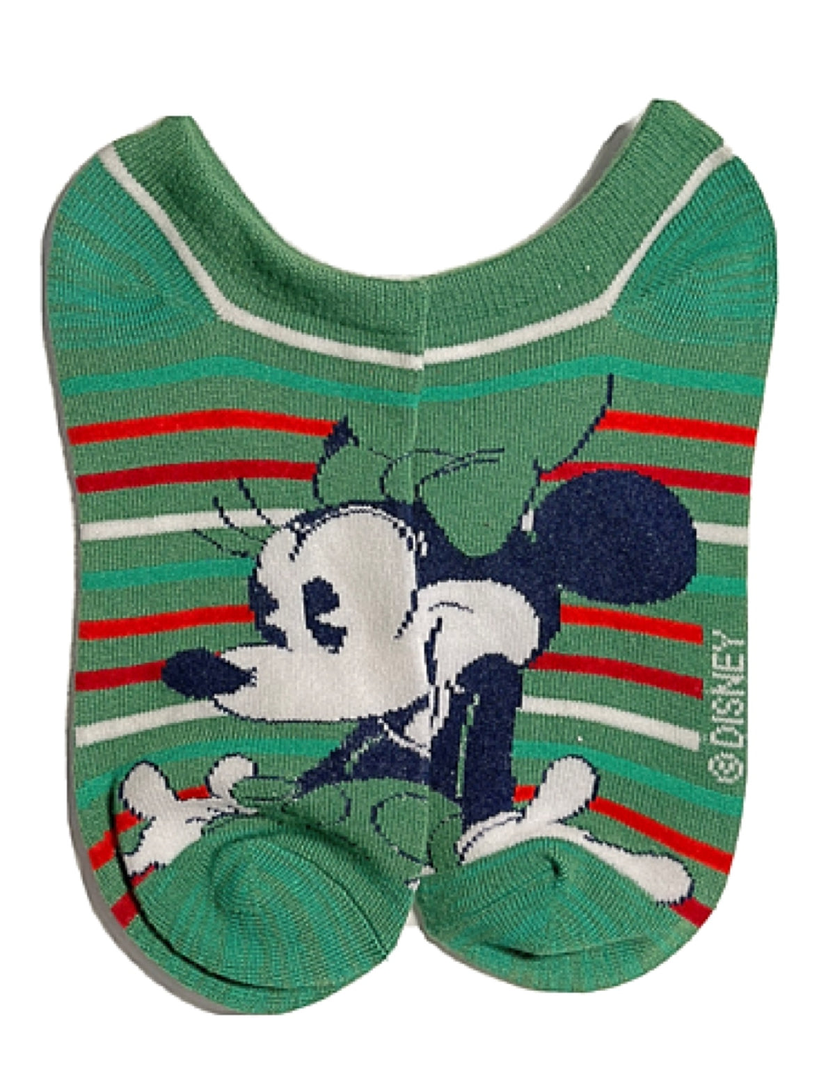 DISNEY MICKEY & MINNIE Ladies 6 Pair Of CHRISTMAS No Show Socks - Novelty Socks for Less