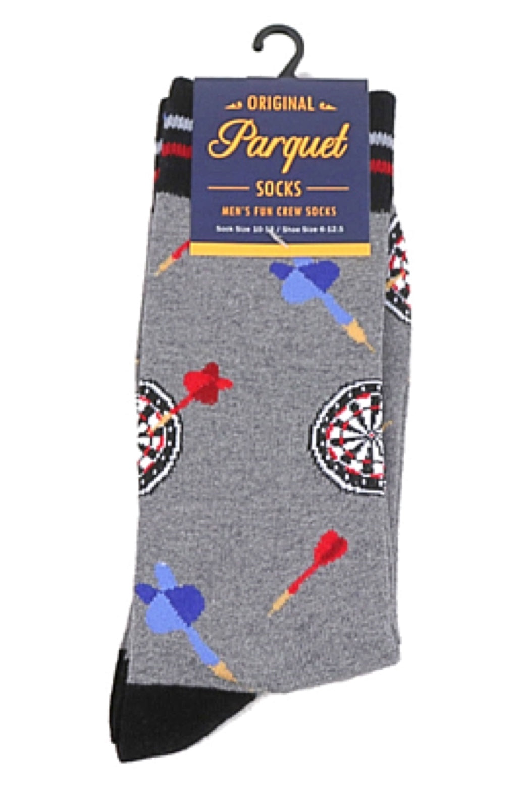 PARQUET Brand Men’s DART BOARD Socks - Novelty Socks for Less