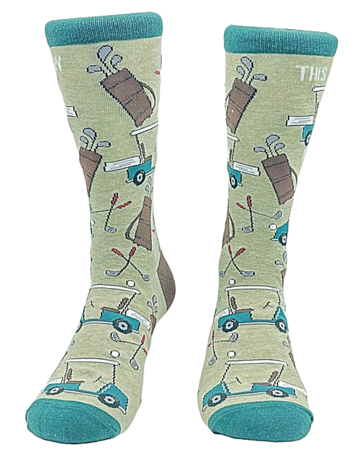 CRAZY DOG Brand Men’s GOLF Socks ‘THIS IS HOW I ROLL’ - Novelty Socks for Less