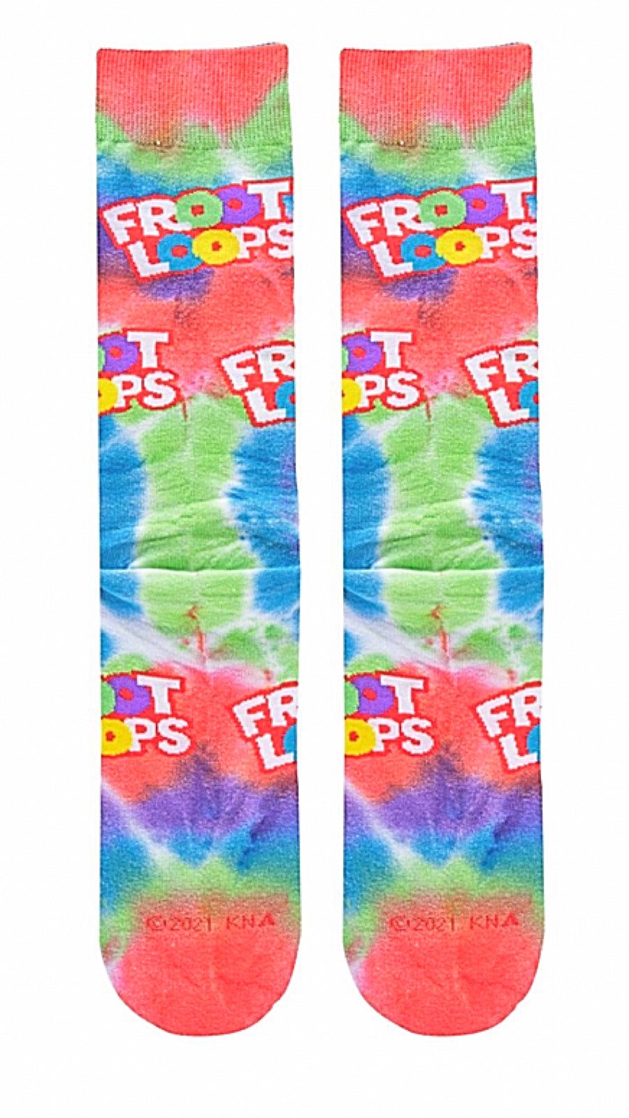 KELLOGGS FROOT LOOPS Men’s TIE DYE Socks ODD SOX Brand - Novelty Socks for Less