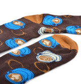 PARQUET BRAND Mens COFFEE Socks - Novelty Socks for Less