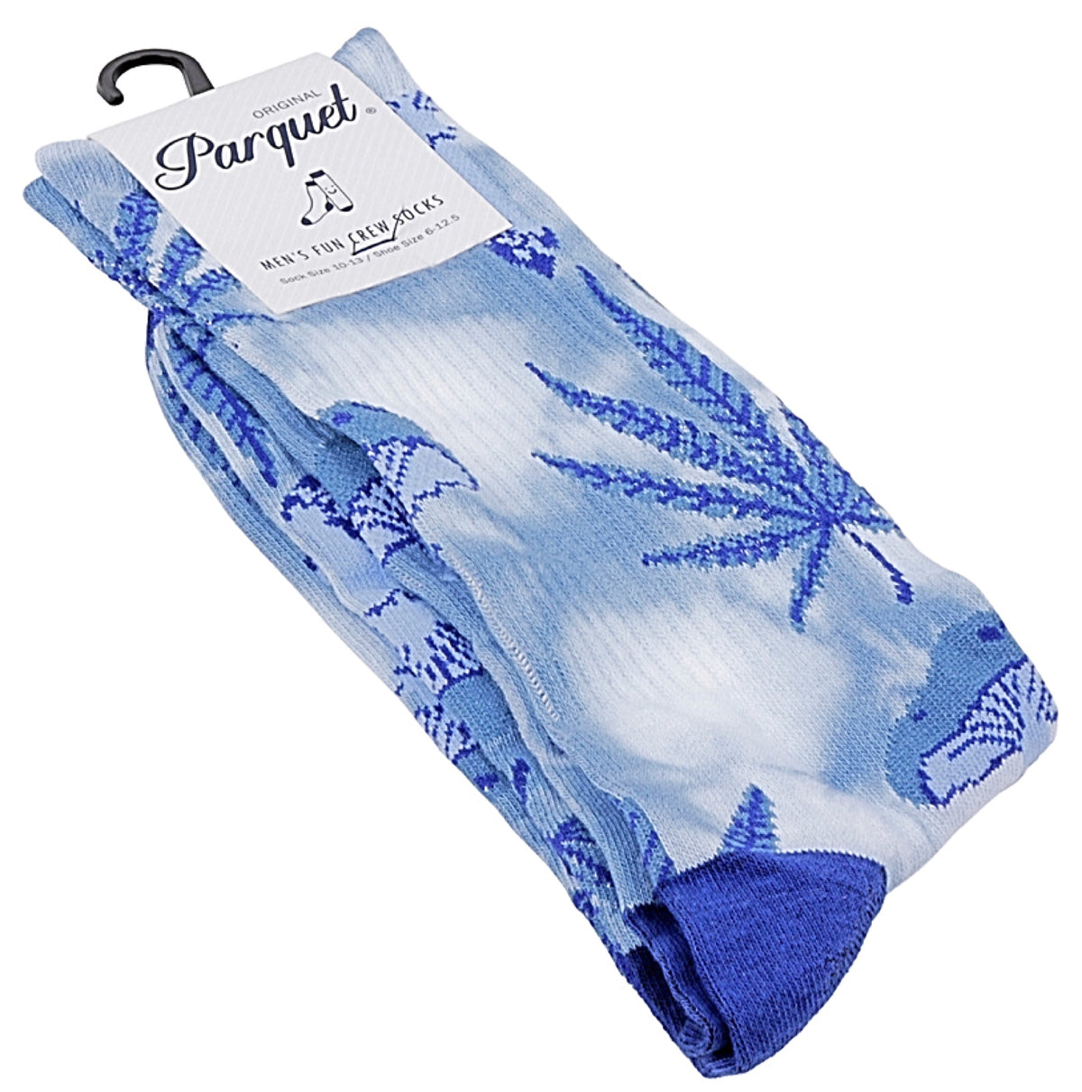 PARQUET Brand Men’s TIE DYE MARIJUANA POT Socks - Novelty Socks for Less