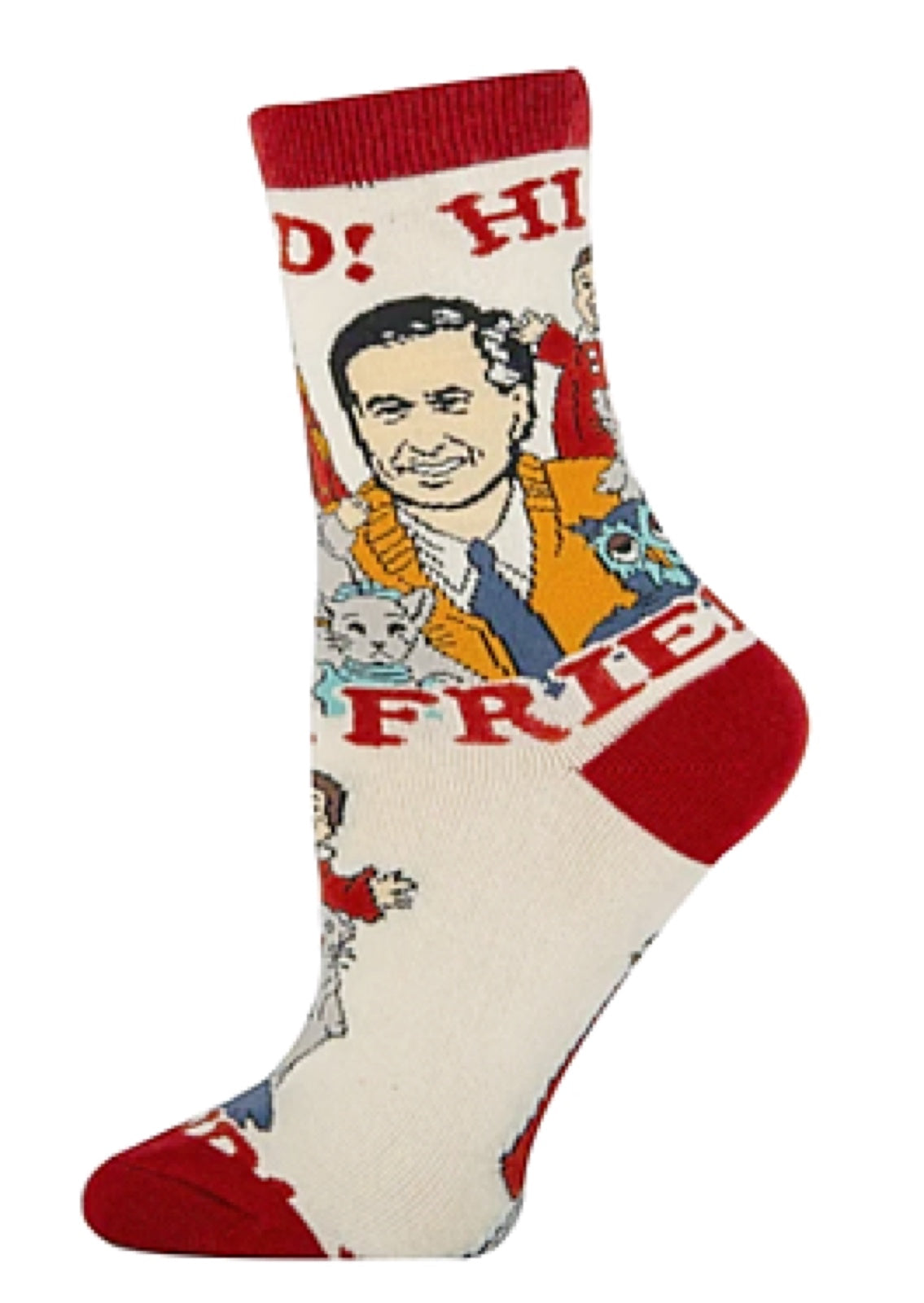 OOOH YEAH Brand LadiesMISTER ROGERS ‘HI FRIEND’ - Novelty Socks for Less
