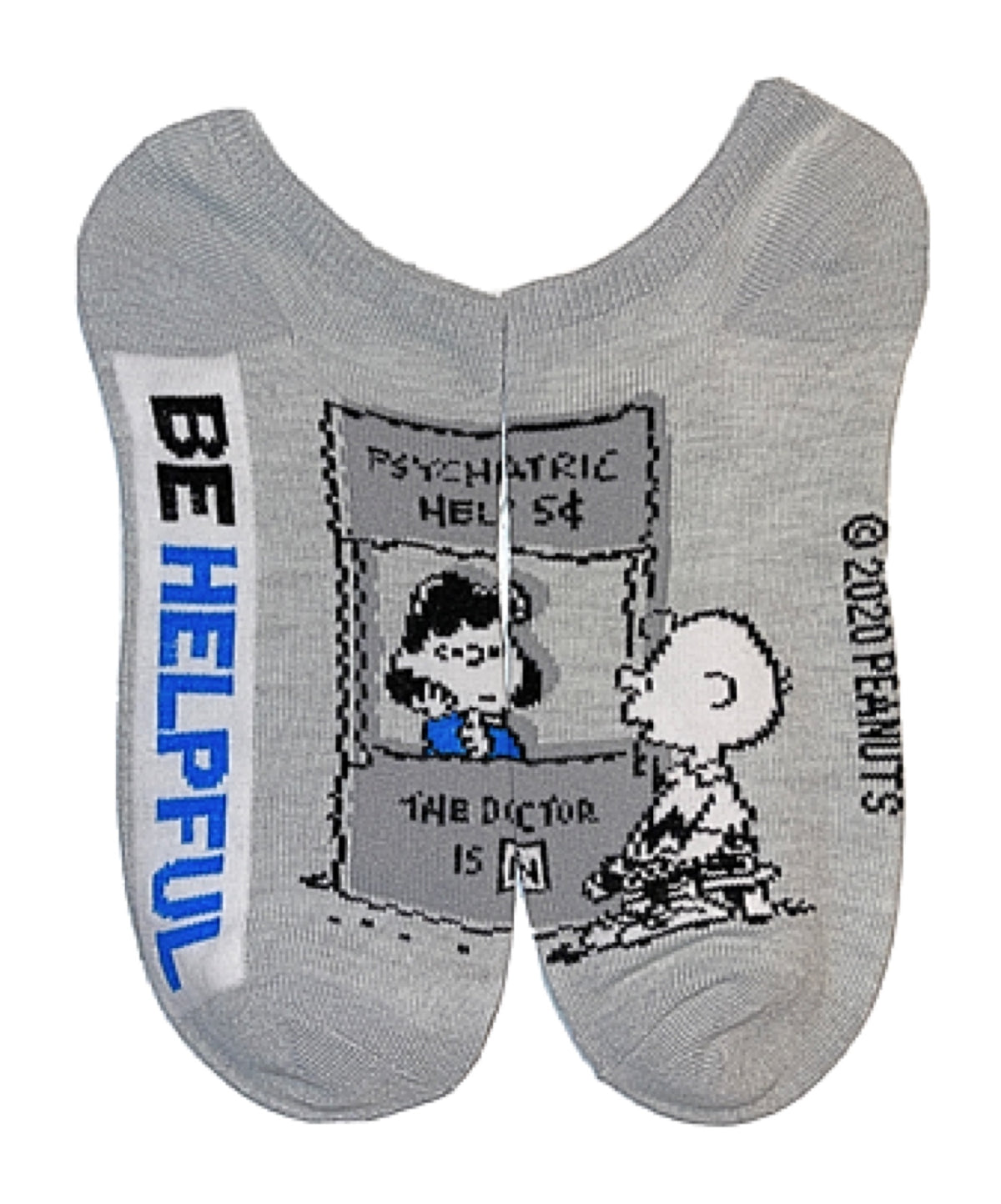 PEANUTS Ladies 5 Pair No Show Socks ‘BE FIERCE’ - Novelty Socks for Less
