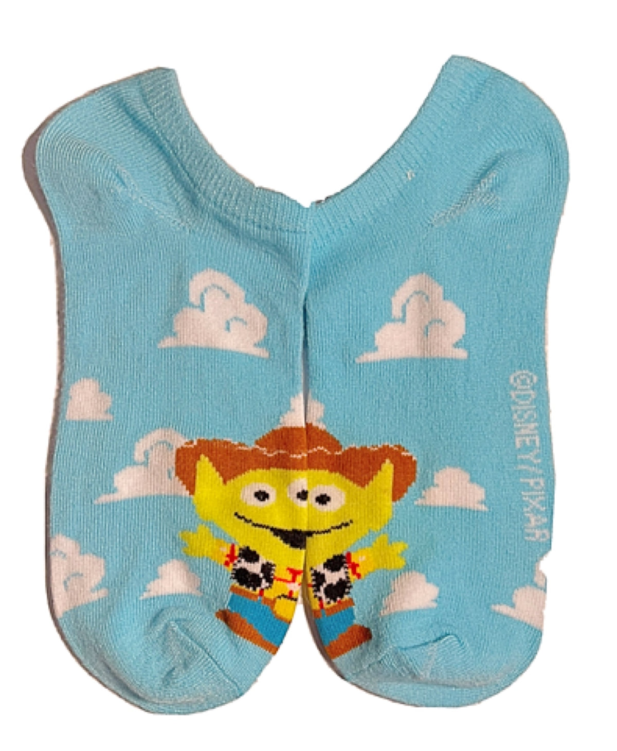 DISNEY’S PIXAR Ladies TOY STORY 5 Pair Of NO SHOW SOCKS ALIENS IN COSTUMES - Novelty Socks for Less
