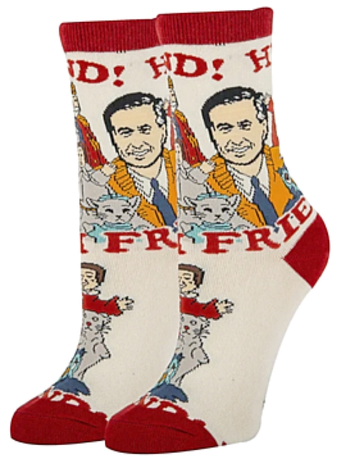 OOOH YEAH Brand LadiesMISTER ROGERS ‘HI FRIEND’ - Novelty Socks for Less