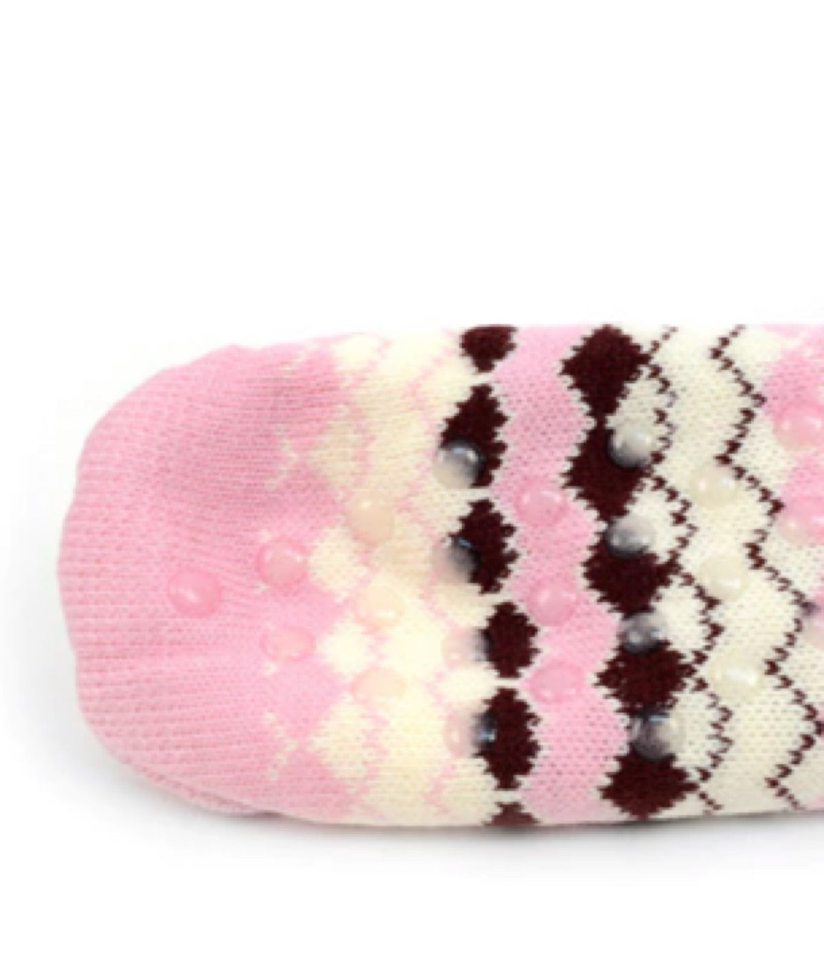 NOLLIA BRAND Ladies Pink Winter Theme Non-Skid Sherpa Slipper Socks - Novelty Socks for Less