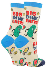 OOOH YEAH Brand Ladies PICKLEBALL Socks ‘BIG DINK ENERGY’ - Novelty Socks for Less