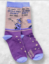 GROOVY THINGS BRAND LADIES ‘I’M SORRY MY GIVE A SHIT FAIRY JUST DIED’ SOCKS - Novelty Socks for Less