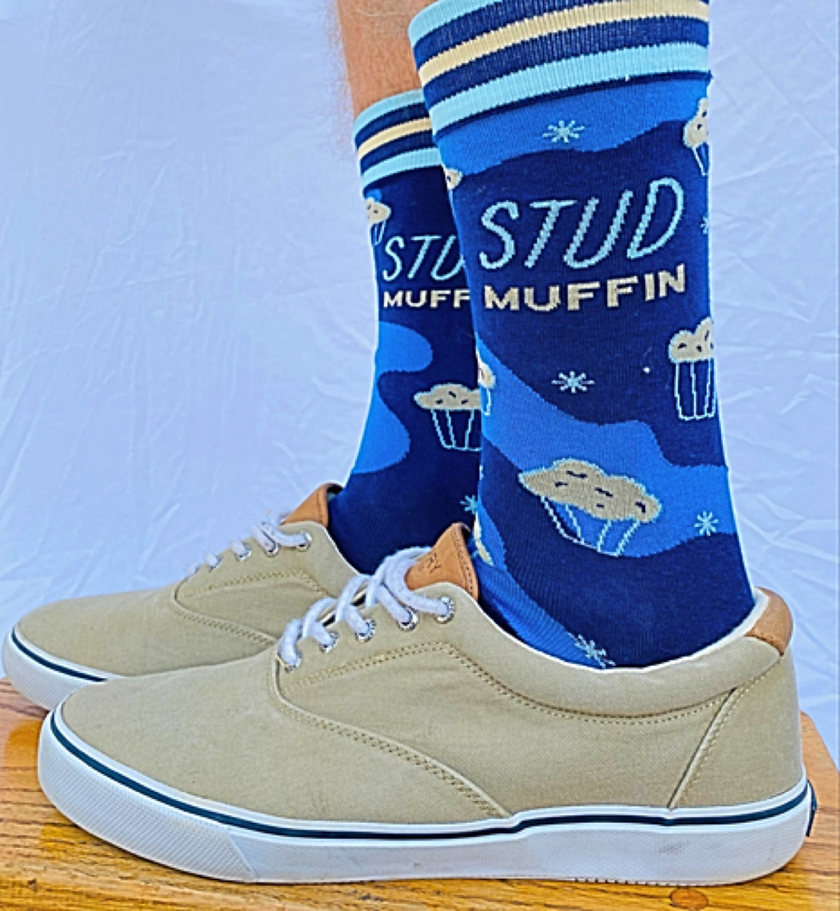 GROOVY THINGS Brand Men’s ‘STUD MUFFIN’ Socks - Novelty Socks for Less