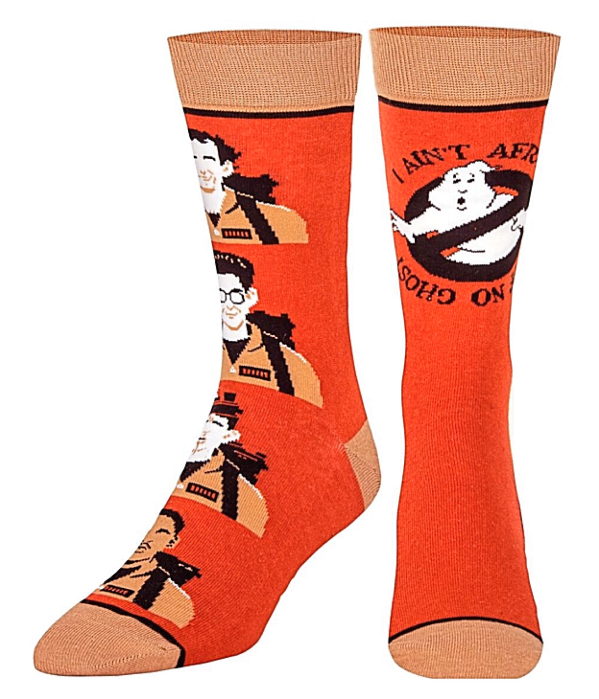 GHOSTBUSTERS MEN’S SOCKS ‘I AIN’T AFRAID OF NO GHOST’ ODD SOX BRAND - Novelty Socks for Less