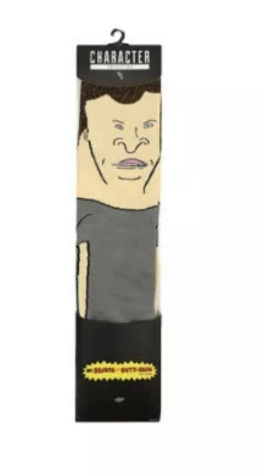 BEAVIS AND BUTT-HEAD Men’s 360 SOCKS BIOWORLD BRAND - Novelty Socks for Less