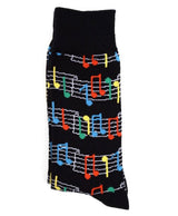 Parquet Brand Men’s Socks MUSICAL NOTES - Novelty Socks for Less