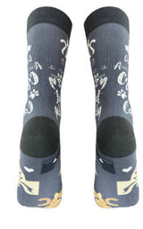 HAPPY TAILS Socks ONE CAT AWAY FROM CRAZY CAT LADY BY E&S PETS - Novelty Socks for Less