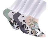 DISNEY Ladies 5 Pair MINNIE MOUSE No Show Socks ANIMAL PRINT - Novelty Socks for Less