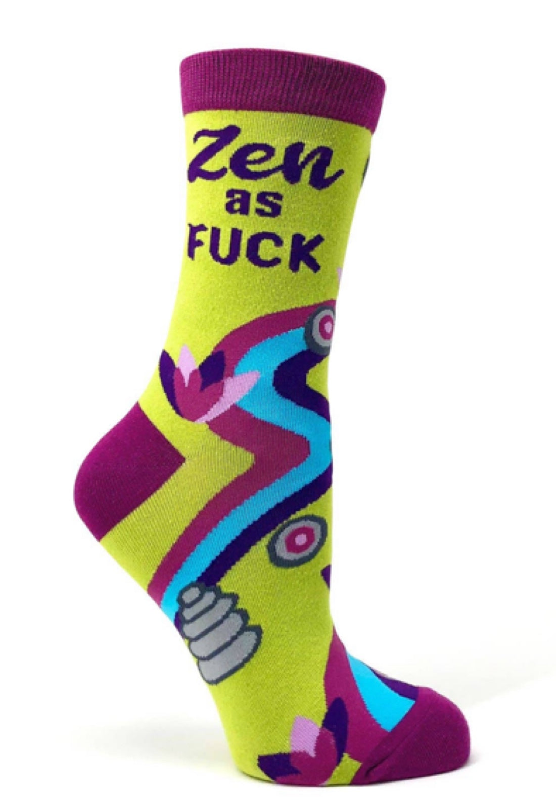 FABDAZ Brand Ladies ZEN AS FUCK Socks - Novelty Socks for Less