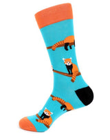 Parquet Brand Men’s RED PANDAS Socks - Novelty Socks for Less