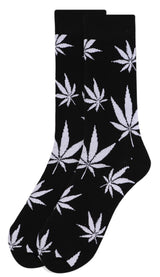 PARQUET BRAND Men's MARIJUANA POT LEAF WEED Socks (CHOOSE COLOR) - Novelty Socks for Less