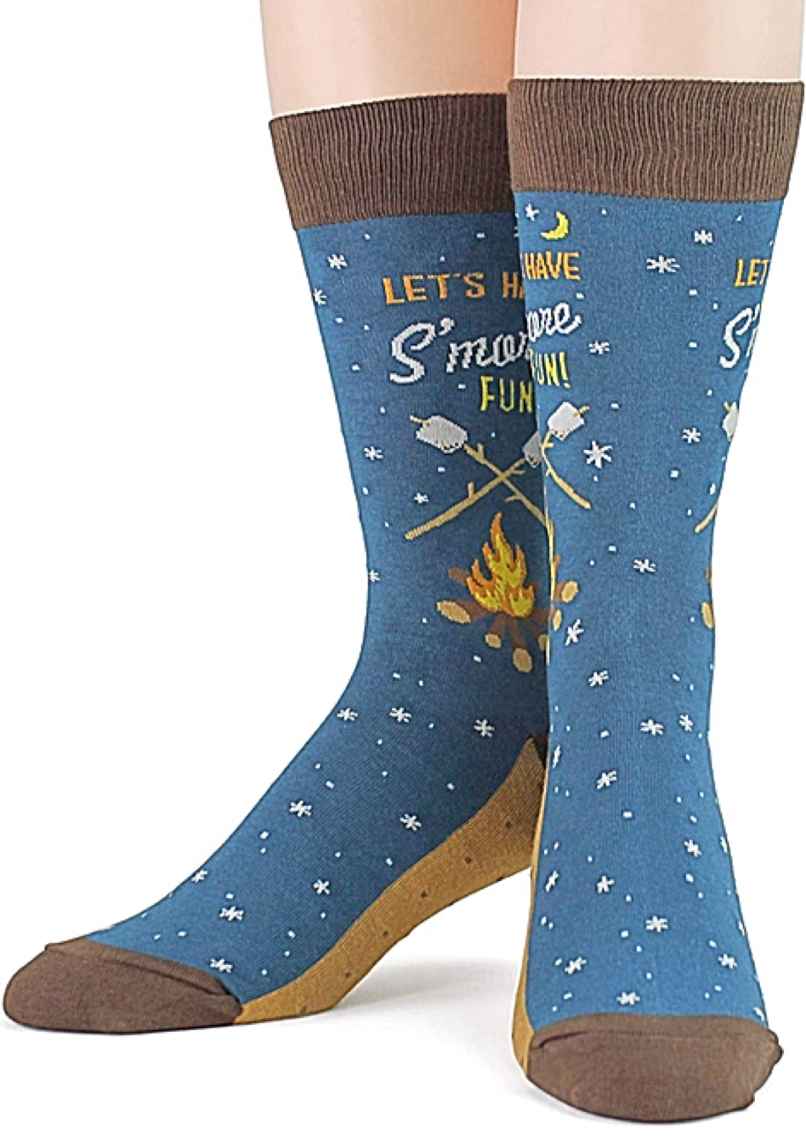 FOOT TRAFFIC Brand Men's SMORES Socks - Novelty Socks for Less