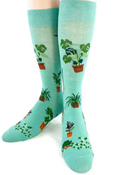 FOOT TRAFFIC Brand Men’s PLANT DUDE Socks - Novelty Socks for Less