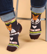 PARQUET Brand Men’s DR. CAT Healthcare Socks #CAREGIVER - Novelty Socks for Less