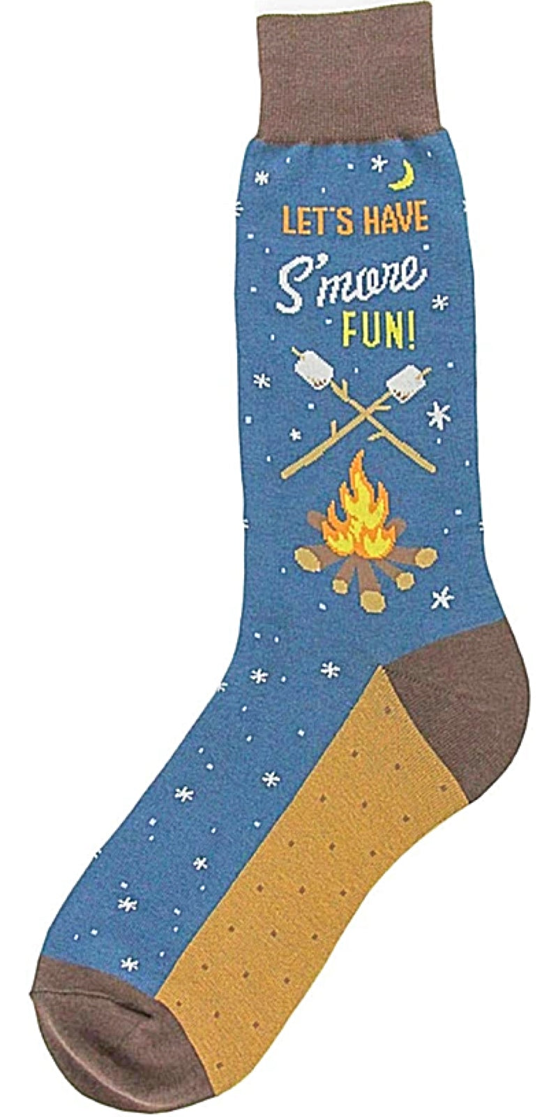 FOOT TRAFFIC Brand Men's SMORES Socks - Novelty Socks for Less