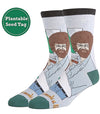 BOB ROSS Men’s ‘HUG A TREE’ Socks OOOH YEAH Brand - Novelty Socks for Less