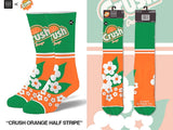 ODD SOX Brand Men’s ORANGE CRUSH SODA Socks - Novelty Socks for Less