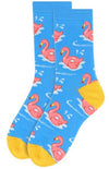 Parquet Brand LADIES Socks FLAMINGO RAFTS - Novelty Socks for Less
