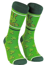 CRAZY DOG BRAND MEN’S ST. PATRICK’S DAY SOCKS ‘FIT SHACED’ - Novelty Socks for Less