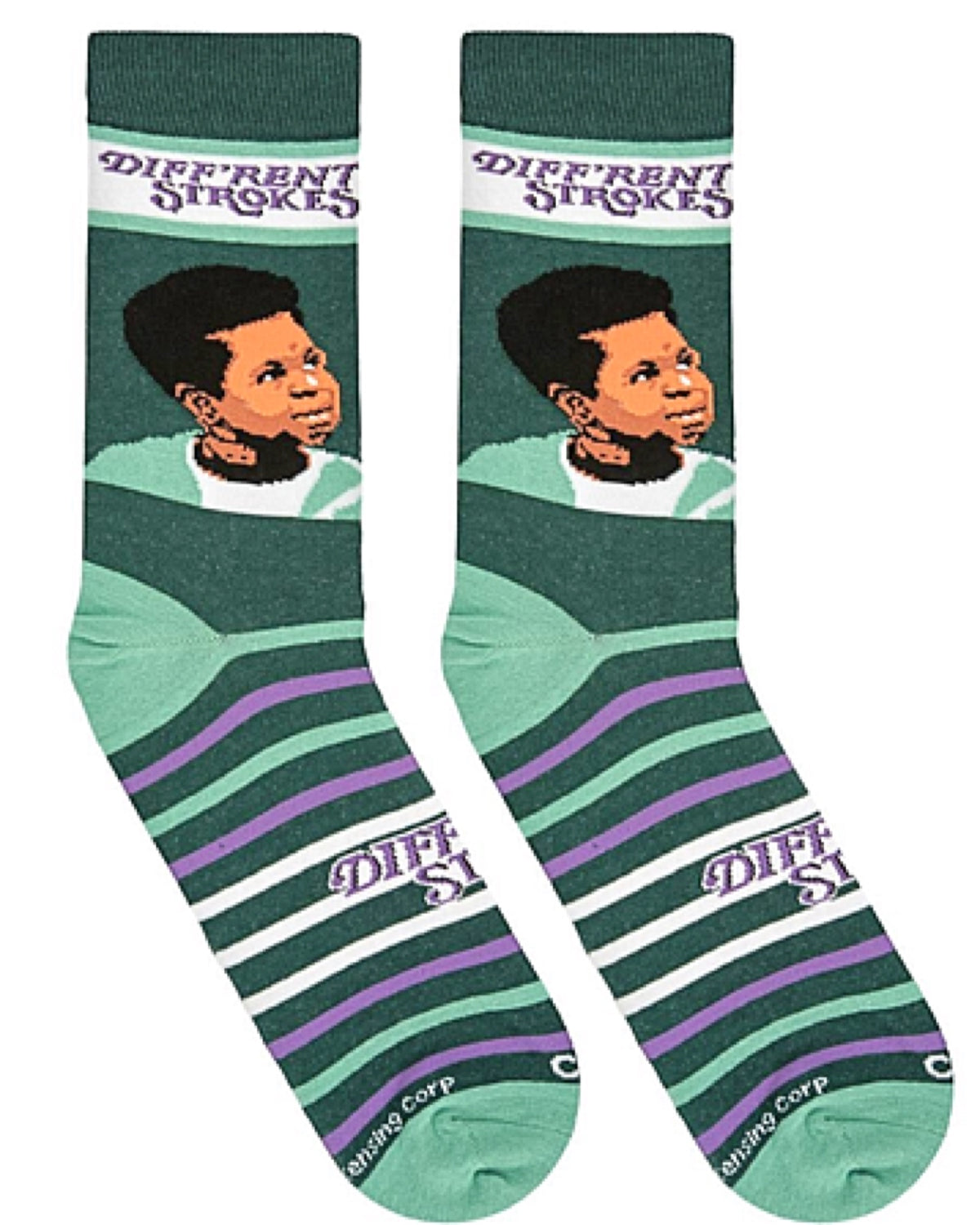 DIFF’RENT STROKES TV SHOWMEN’S SOCKS ARNOLD JACKSON ‘WHATCHU TALKIN’ BOUT WILLIS?’ - Novelty Socks for Less