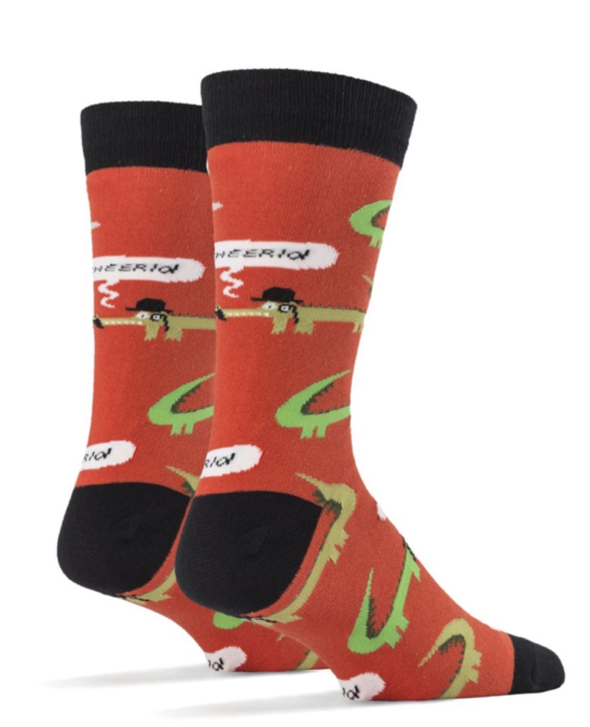 OOOH YEAH BRAND Mens ‘GOOD DAY SIR’ ALLIGATORS - Novelty Socks for Less