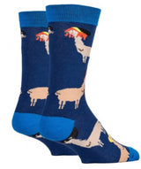 OOOH YEAH Brand Men’s DRAMA LLAMA Socks - Novelty Socks for Less