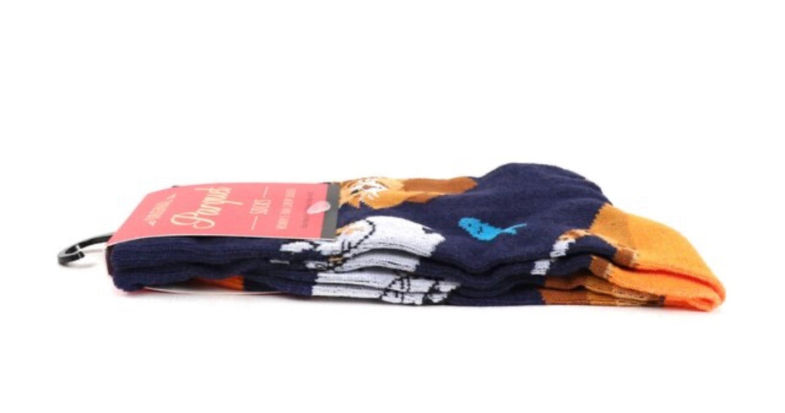 Parquet Brand Ladies CATS IN BOXES Socks - Novelty Socks for Less
