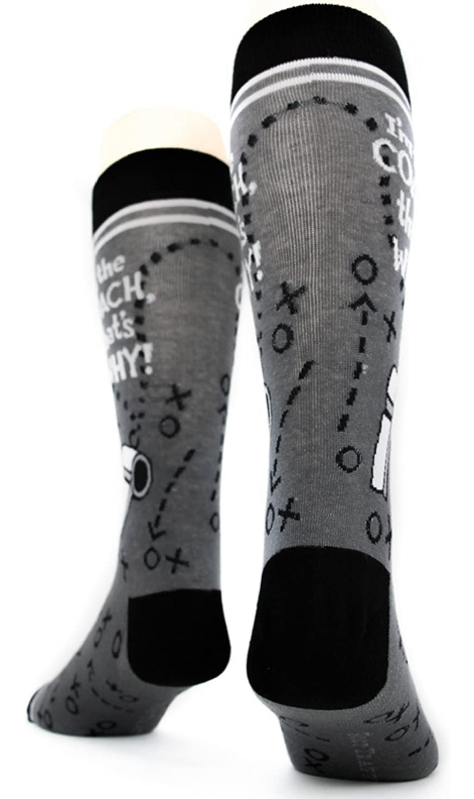 FOOT TRAFFIC Brand Men’s ‘I’M THE COACH' Socks - Novelty Socks for Less