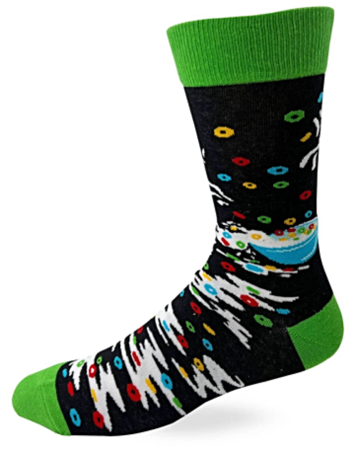 FABDAZ BRAND MEN’S JASON MASK & BOWL OF CEREAL SOCKS ‘CEREAL KILLER’ - Novelty Socks for Less