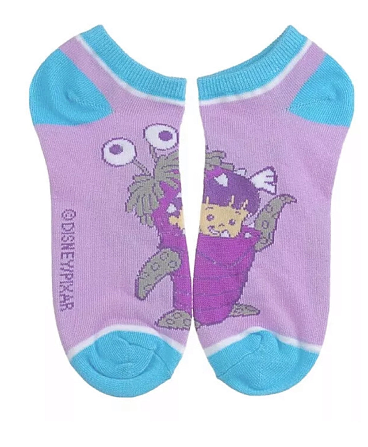 DISNEY MONSTERS INC. Ladies 5 Pair Ankle Socks BIOWORLD BRAND - Novelty Socks for Less