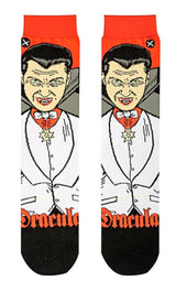 DRACULA MEN’S 360 UNIVERSAL MONSTERS HALLOWEEN SOCKS ODD SOX BRAND - Novelty Socks for Less