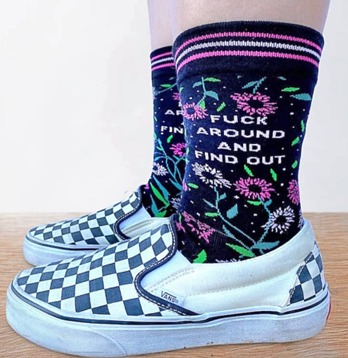 GROOVY THINGS Brand Ladies FUCK AROUND & FIND OUT’ Socks - Novelty Socks for Less
