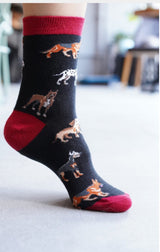 SOCKS N SOCKS Brand Ladies DOG SPECIES - Novelty Socks for Less