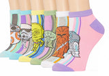 STAR WARS Ladies 6 Pair Of Low Show Socks BB-8, CHEWIE, YODA Socks - Novelty Socks for Less