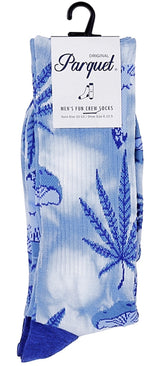 PARQUET Brand Men’s TIE DYE MARIJUANA POT Socks - Novelty Socks for Less