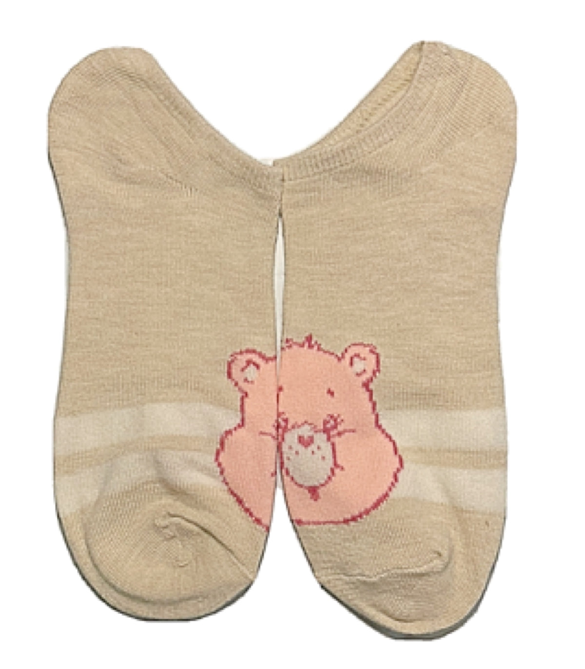 CARE BEARS Ladies 5 Pair Of No Show Socks FUNSHINE BEAR & CHEER BEAR - Novelty Socks for Less