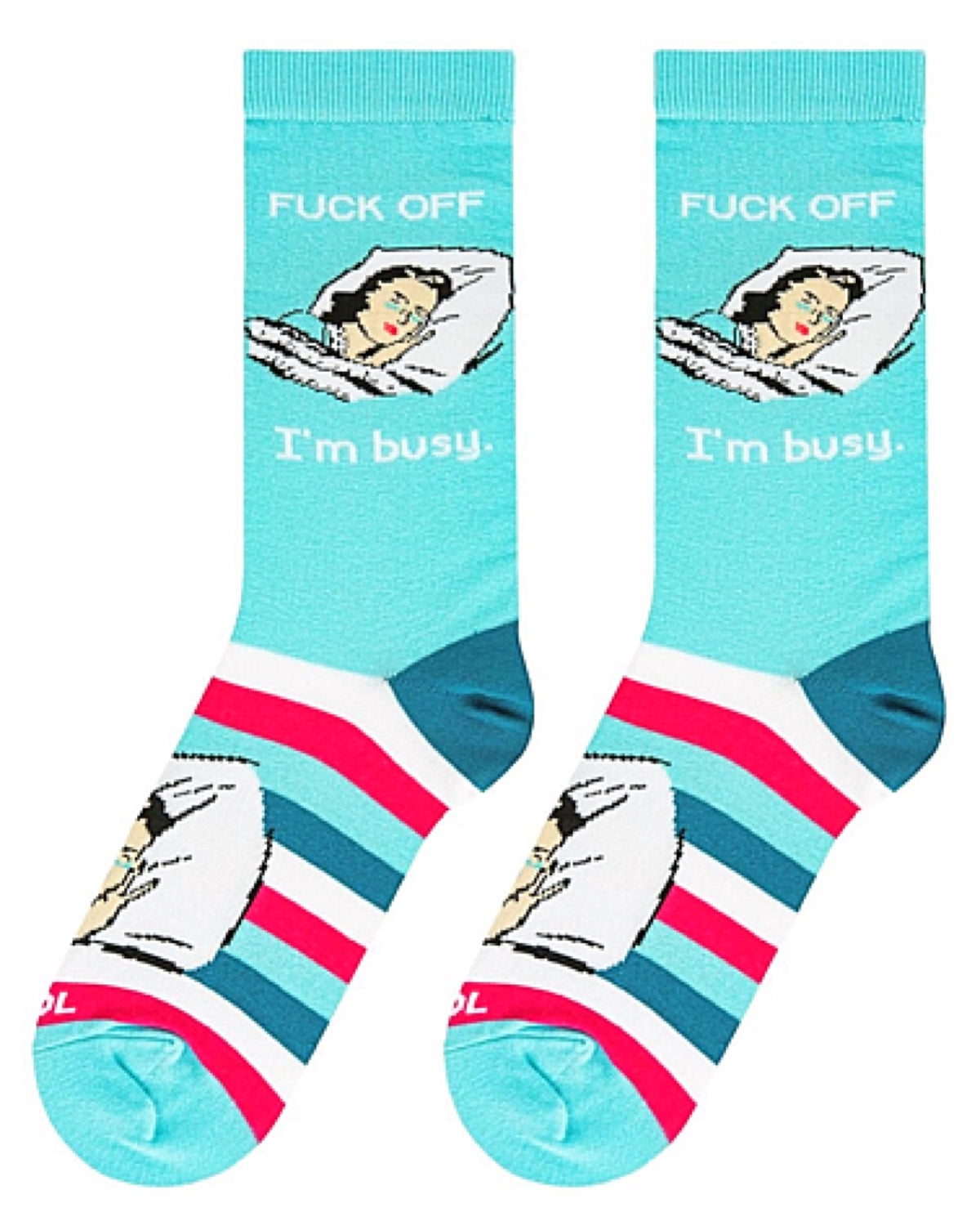 COOL SOCKS BRAND LADIES ‘FUCK OFF I’M BUSY’ SOCKS - Novelty Socks for Less