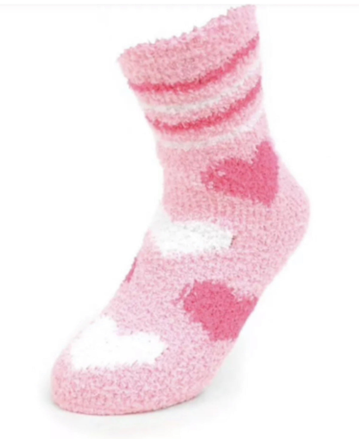 NOLLIA BRAND LADIES 3 PAIR HEARTS WARM & FUZZY SOCKS - Novelty Socks for Less