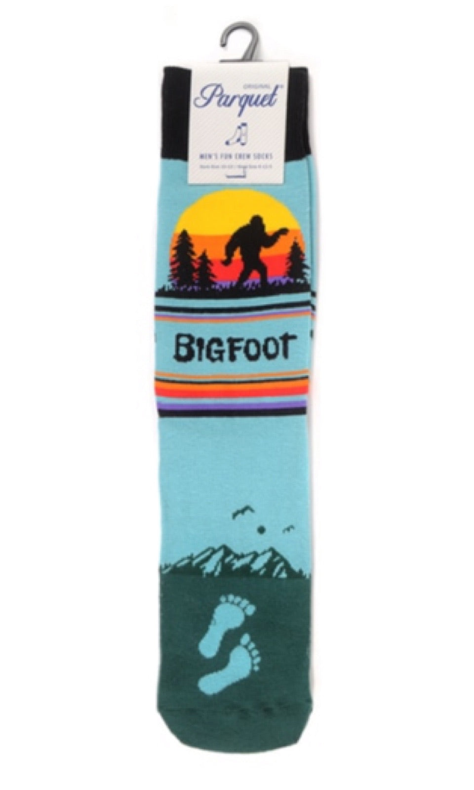 PARQUET BRAND Mens’s BIGFOOT Socks - Novelty Socks for Less