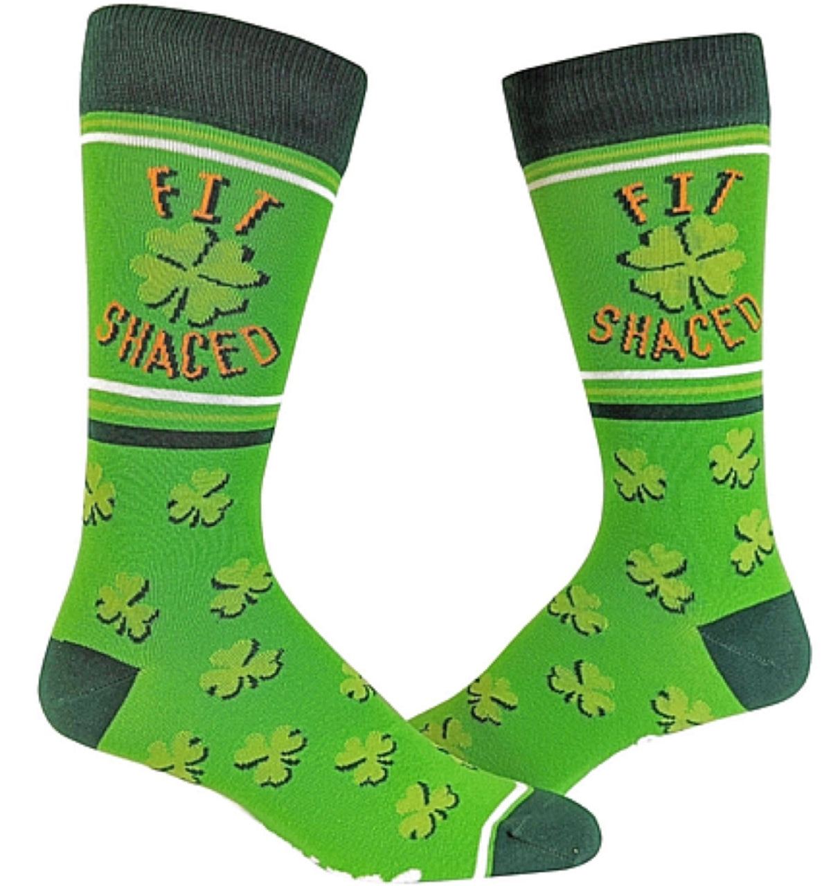 CRAZY DOG BRAND LADIES ST. PATRICK’S DAY SOCKS ‘FIT SHACED’ - Novelty Socks for Less