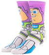 DISNEY’S TOY STORY MEN’S BUZZ LIGHTYEAR 360 SOCKS BIOWORLD BRAND - Novelty Socks for Less
