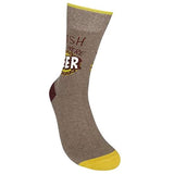 FUNATIC Unisex WISH YOU WERE BEER Socks - Novelty Socks for Less